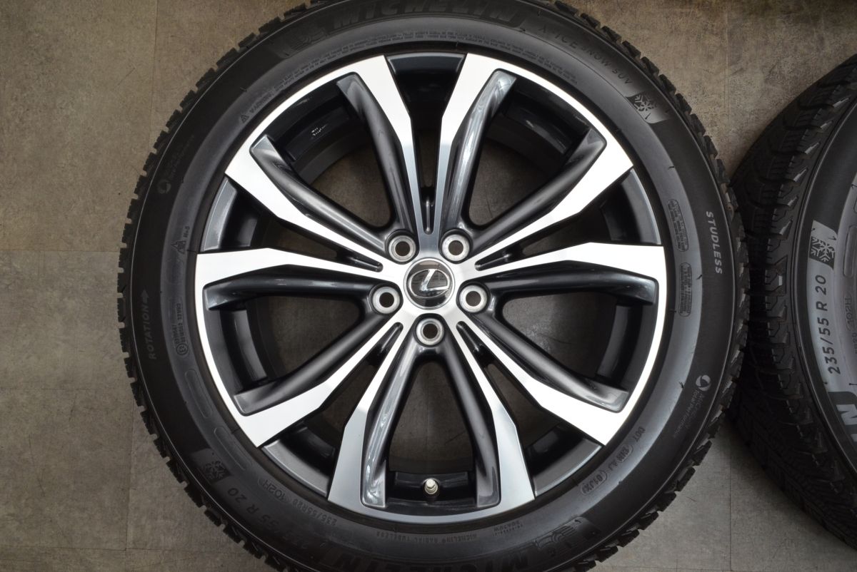 落ち着いた バリ溝 空気圧センサー付き レクサス 20系 RX バージョンL 純正 20in 8J 30 PCD114.3 ミシュラン X-ICE SNOW SUV 235 55R20 交換用に