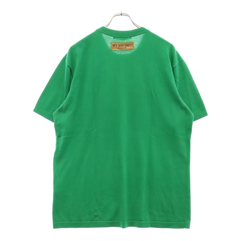 ルイヴィトン 21AW エブリデイLVクルーネック ニットTシャツ グリーン LOUIS VUITTON(ルイヴィトン) 21AW エブリデイLVクルーネックシルク