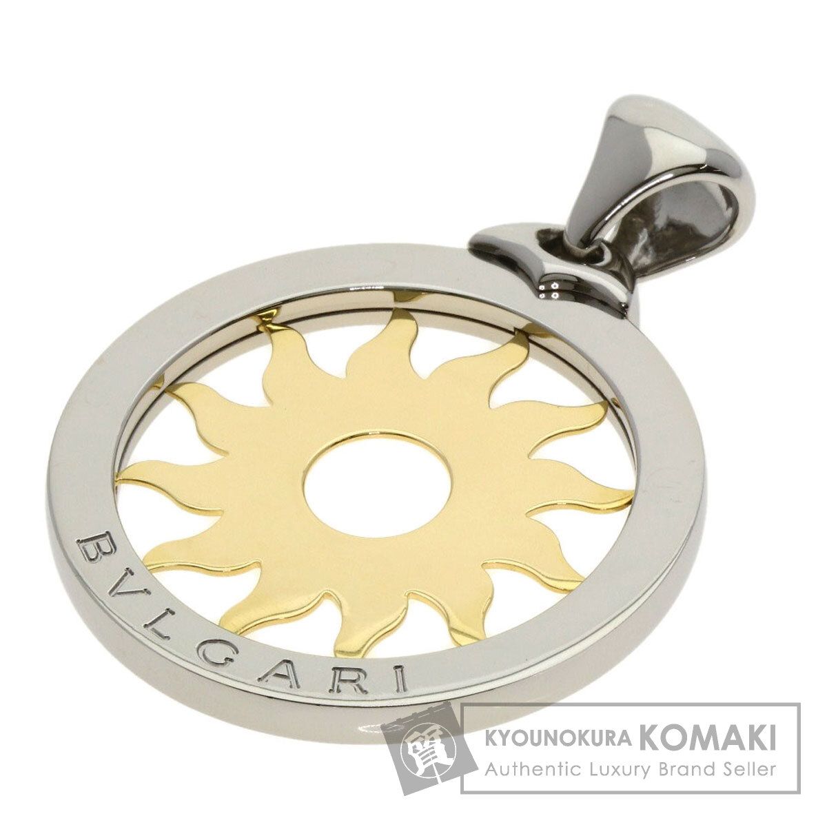 BVLGARI ブルガリ トンドサン ラージ TOP ペンダントトップ SS K18YG メンズ