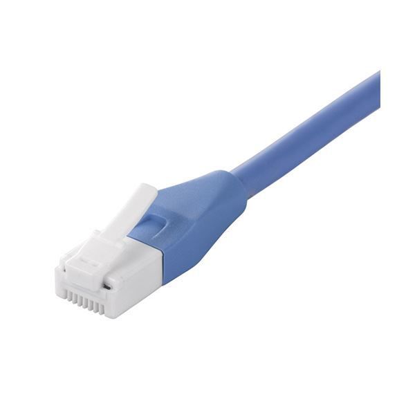まとめ バッファローツメの折れないLANケーブル カテゴリー6a ストレート スタンダード ブルー 2m BSLS6ANU20BL 1本
