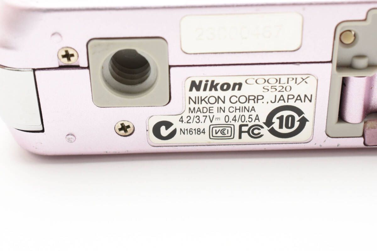 ☆バッテリーなし良品☆ ニコン NIKON COOLPIX S520 サクラ コンパクト 