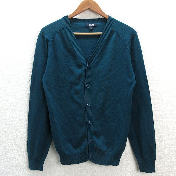 zサイラス/SILAS ニットカーディガン ブルー系【メンズM】MENS/186【中古】