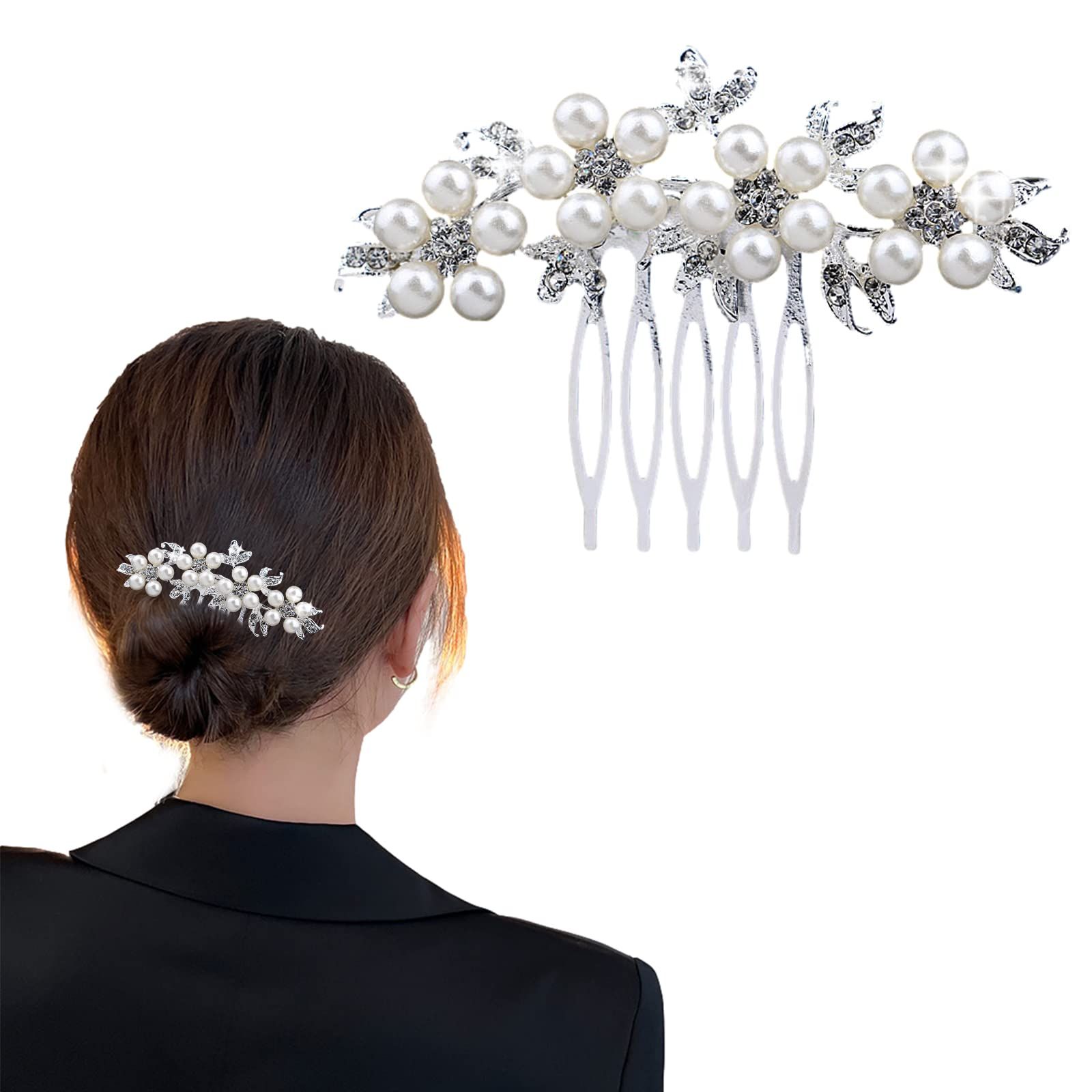 【新着商品】留袖 振袖 浴衣 花嫁 ヘアアクセサリー 着物 かんざし 結婚式 かんざし 髪飾り 成人式 ブライダルパールヘアコーム 発表会 ヘッドドレス 披露宴 ヘアコーム おしゃれ 二次会 コ