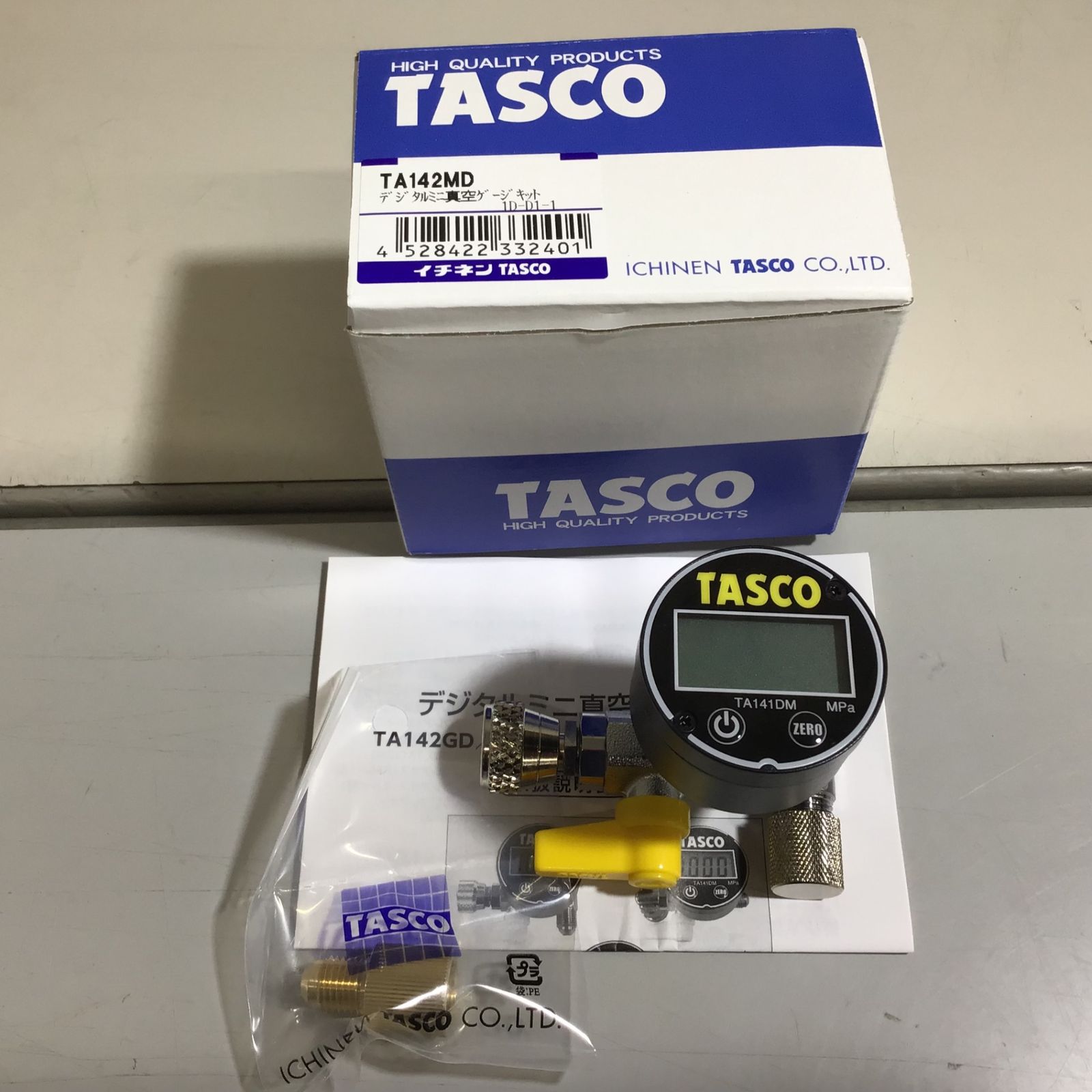イチネンTASCO TA142MD デジタルミニ真空ゲージキットイチネンTASCO 