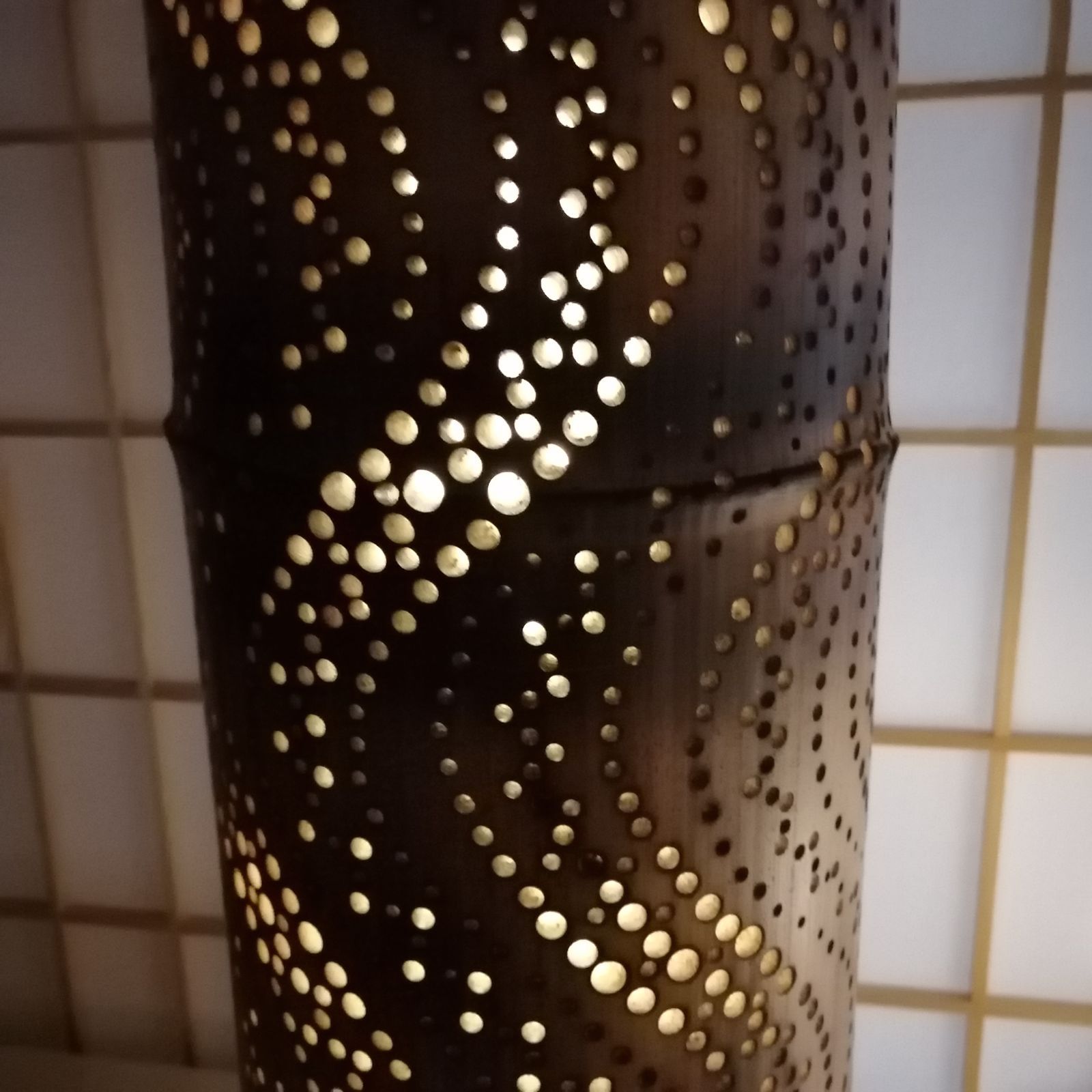 癒し灯火 竹行灯 No23176