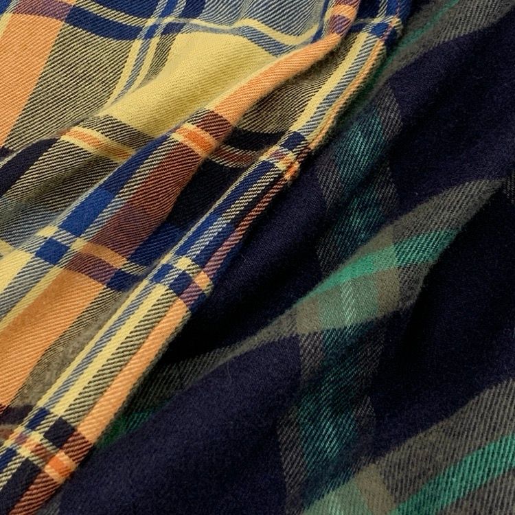 Dries van noten チェックシャツ ワンピース DRIES VAN NOTEN ドリスヴァンノッテン ドッキングシャツ