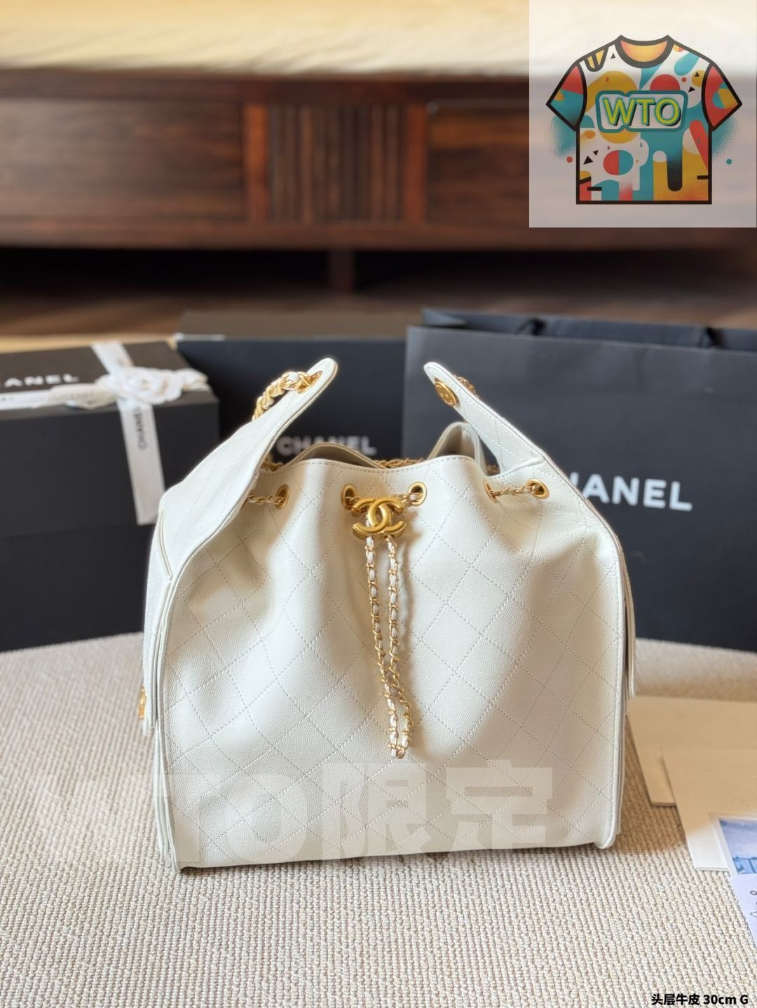 今日WTO】Chanel 25S Large Grained Calfskin Hobo（シャネル