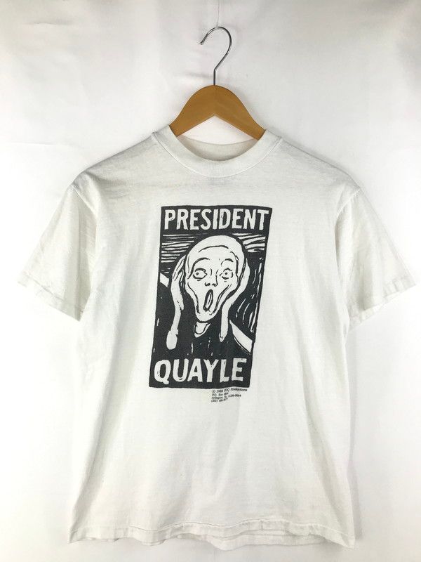 メンズ HANES ヘインズボディ 90 s 1988 S|S PRINT TEE ムンクの叫び ショートスリーブプリントTシャツ 半袖Tシャツ 146-250323-hi-23-TAG