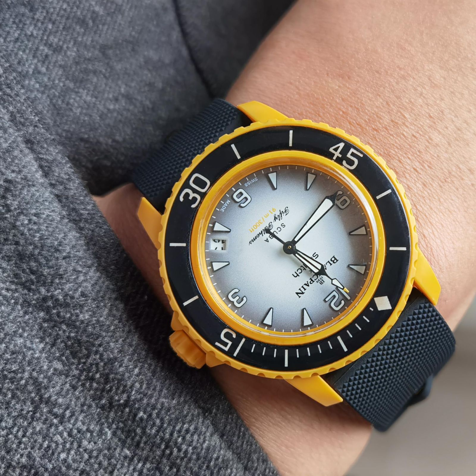 新品 [Ocdin] 22mm 腕時計ストラップ Blancpain X Swatch用 六角