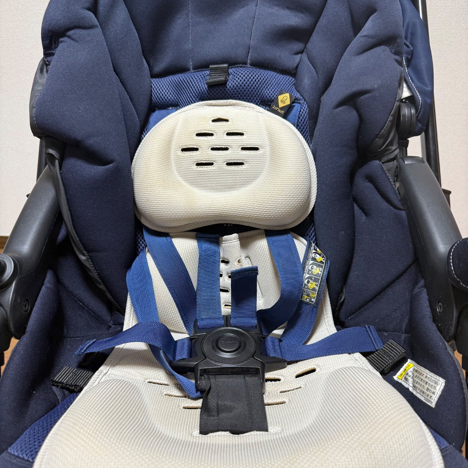 ✩アニマル柄✩ Combi スゴカル4キャス コンパクト エッグショック ネイビ ✩アニマル柄✩ Combi スゴカル4キャス コンパクト エッグショック