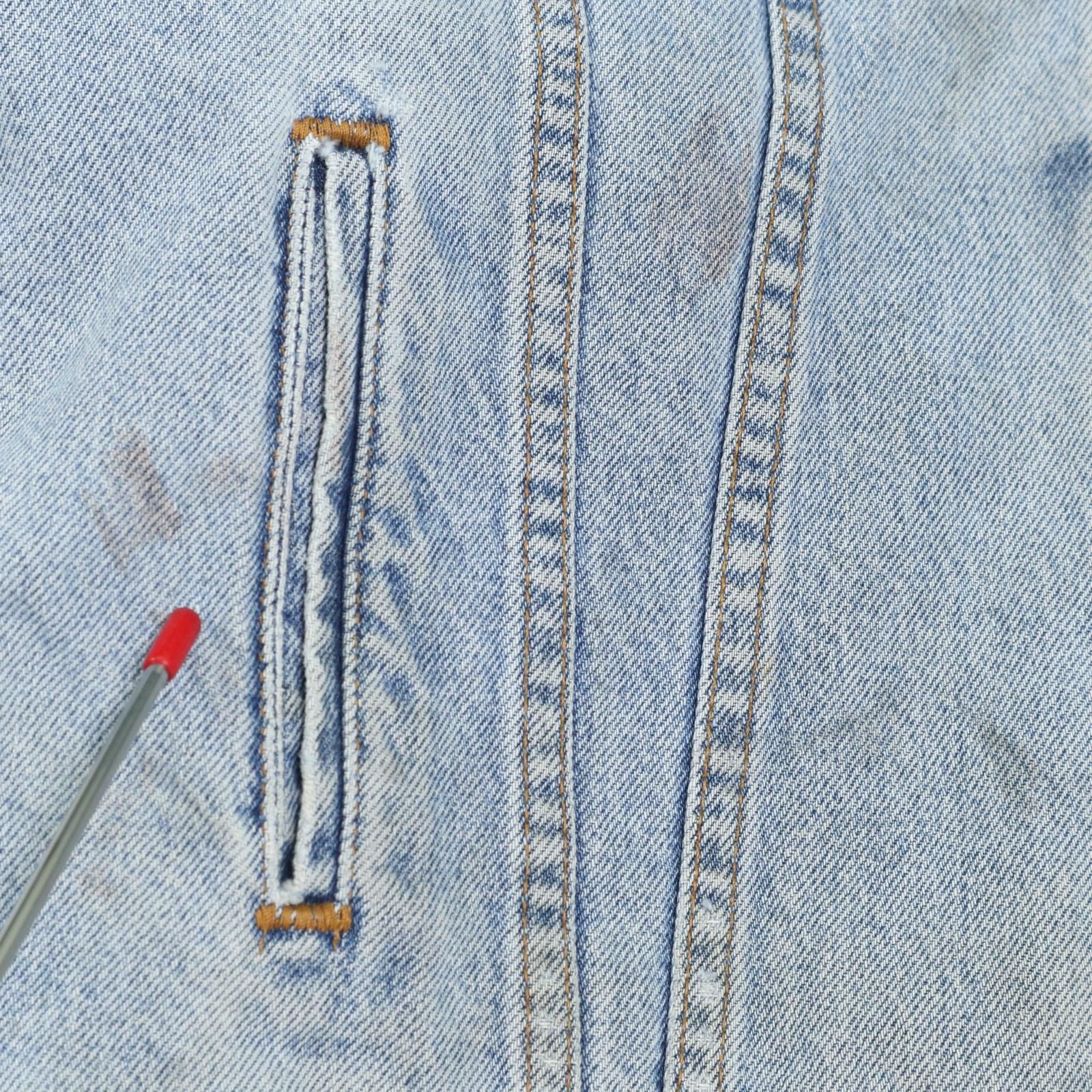 90年代 USA製 Levi's リーバイス 70507-0389 デニムトラッカージャケット ブルー (メンズ L) 中古 古着 A4360 90年代 USA製 Levi's リーバイス 70507-0389 デニムトラッカー
