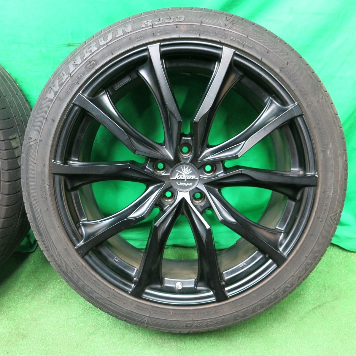 送料無料* 4本価格☆kranze VERAE weds 245/45R20 ウィンラン R330 