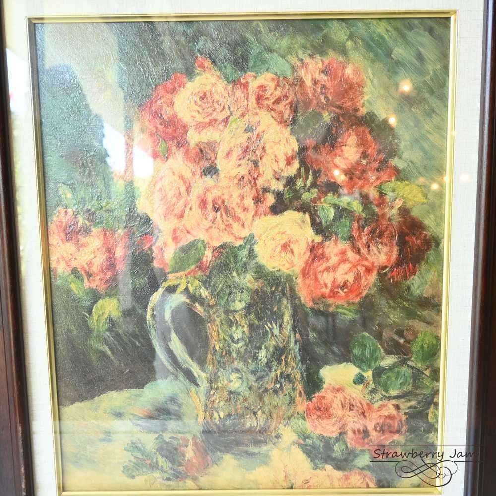 ICO-271 フランスヴィンテージ フラワー 絵 壁掛け アート インテリア