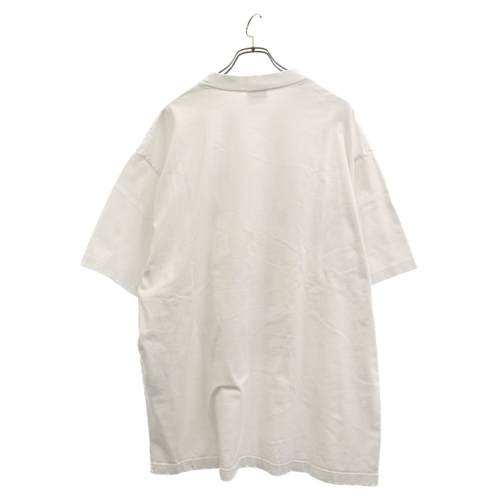 BALENCIAGA (バレンシアガ) 22SS MEDIUM FIT COLLEGE T-SHIRT ミディアムフィット ダメージ加工 カレッジロゴプリント 半袖Tシャツ カットソー 739784 T0VK1