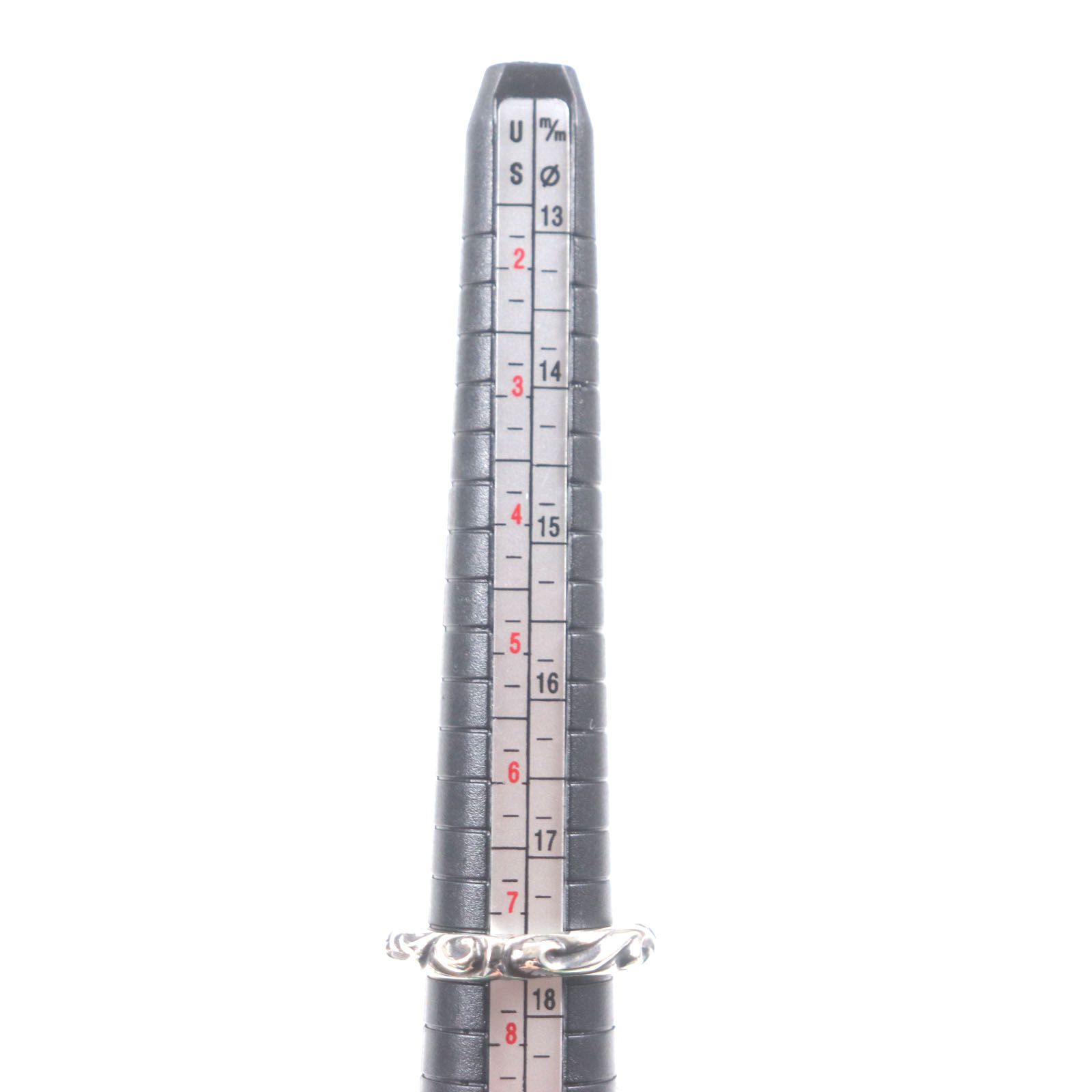 極美品▽CHROME HEARTS クロムハーツ スクロールバンドリング 925 指輪 