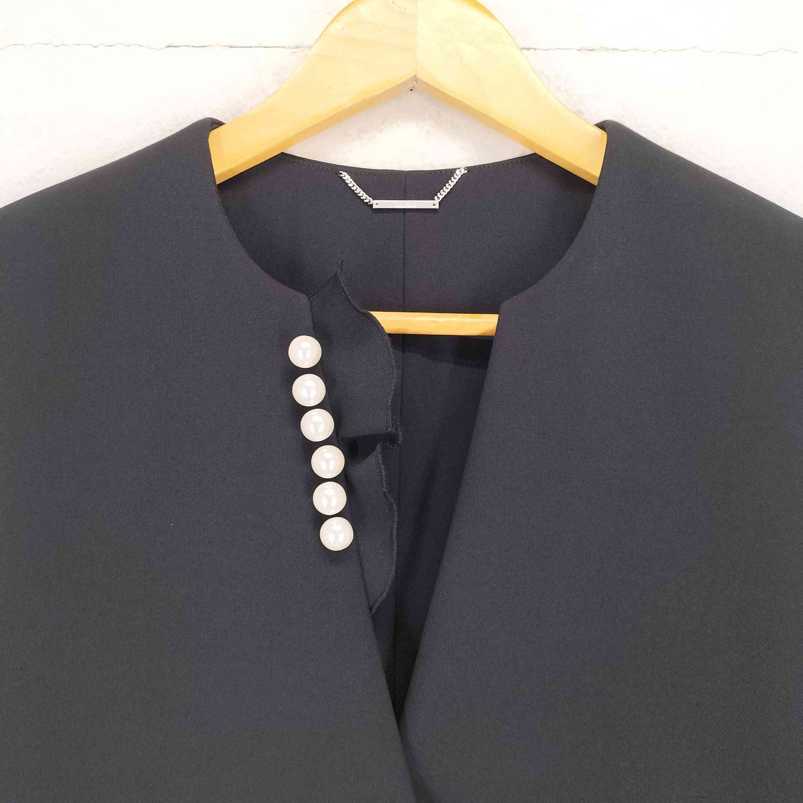セルフォード CELFORD 24SS フリルパールネックロングジレ レディース