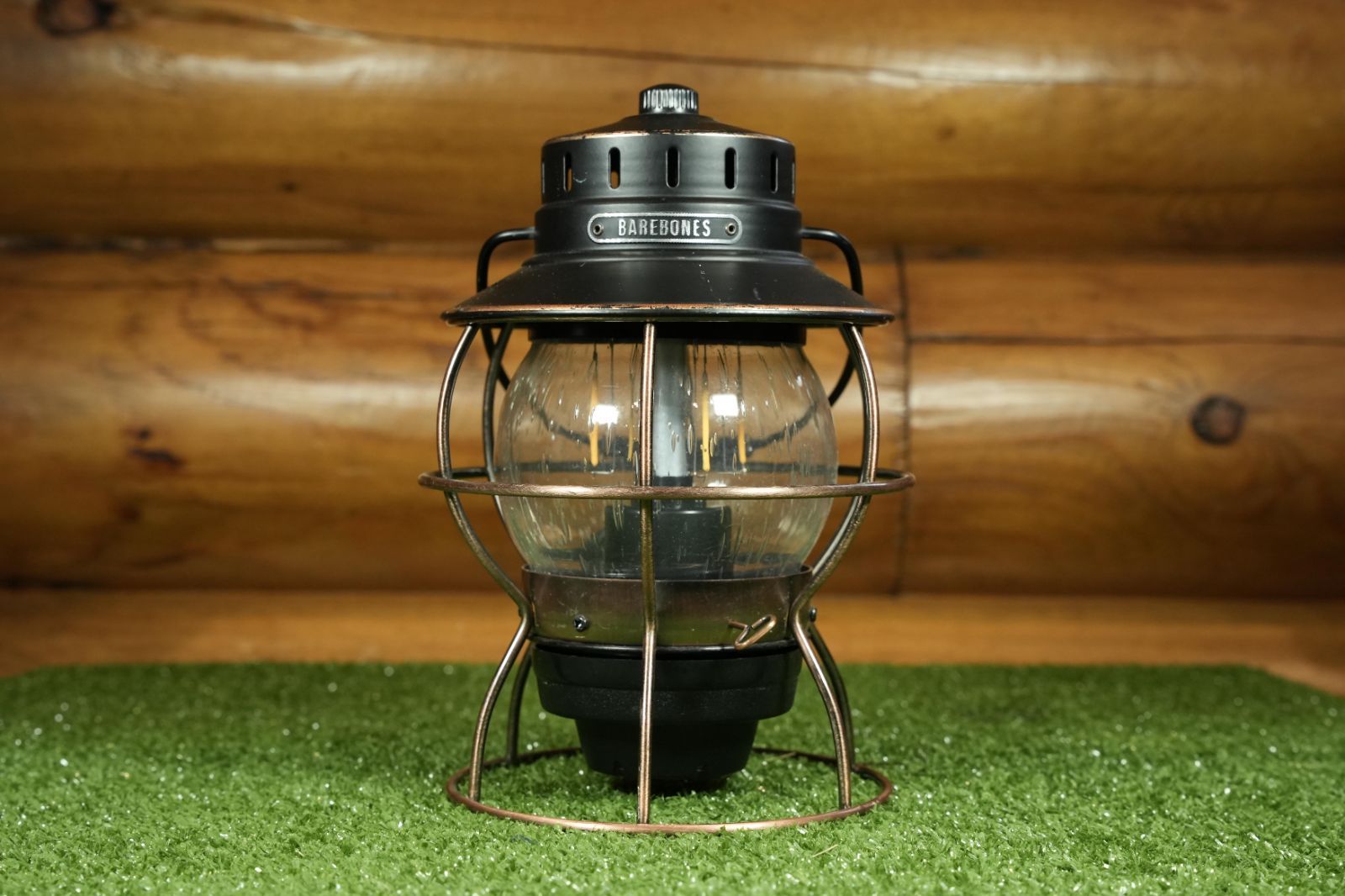 ベアボーンズ レイルロードランタン アンティークブロンズ 美品 ケース