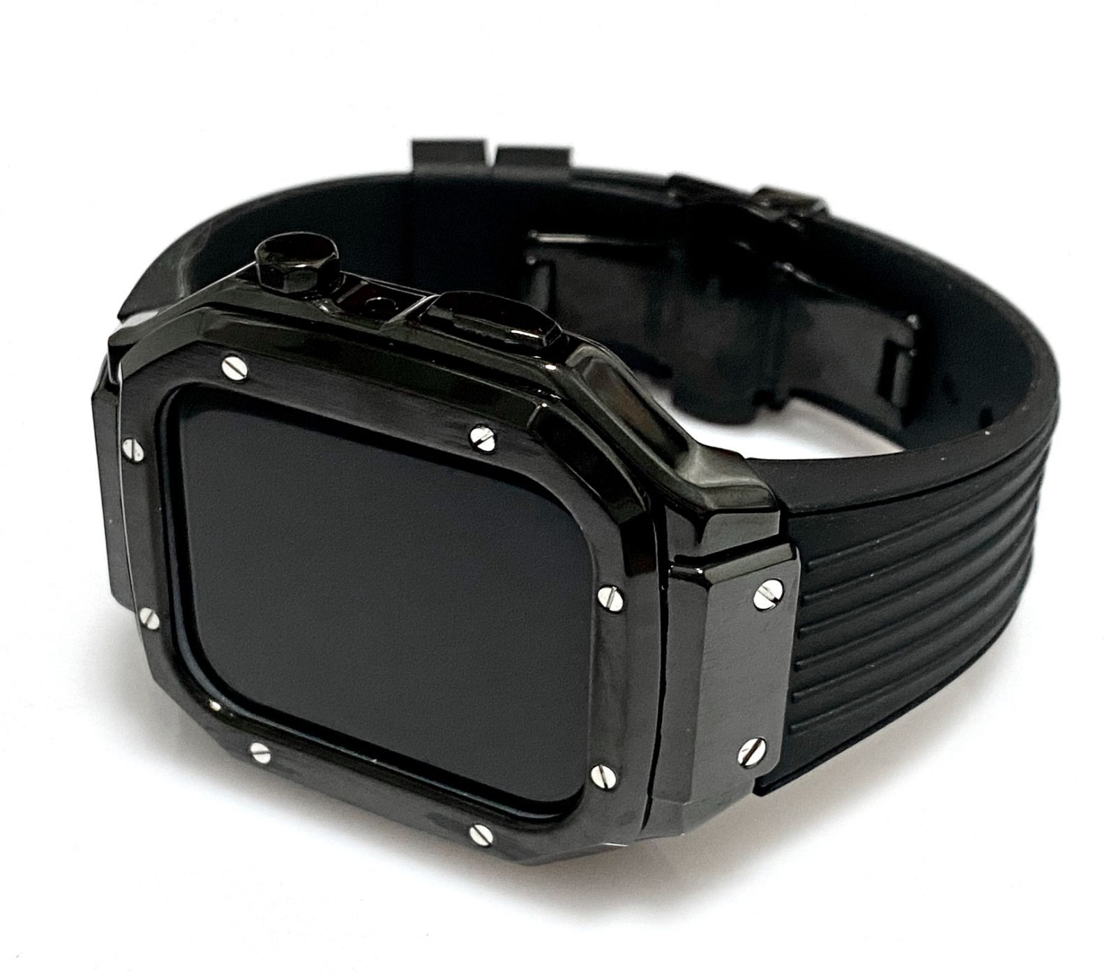 AppleWatchラバーベルトカバー  アップルウォッチバンド 44/45mm ☆アップルウォッチバンド ラバーベルト カバー Apple Watch