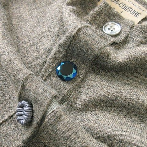 SEMI-COUTURE カーディガン レディース セミクチュール 中古　古着 セミクチュール SEMI COUTURE カーディガン ニット クルーネック