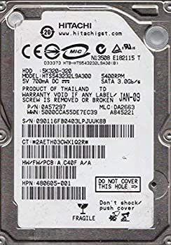 「非常に良い」Hitachi HTS543232L9A300 TravelStar 320GB 5400 RPM 8MB Buffer SATA-II 7-pin 2.5 Inch Hard Drive. [並行輸入品]