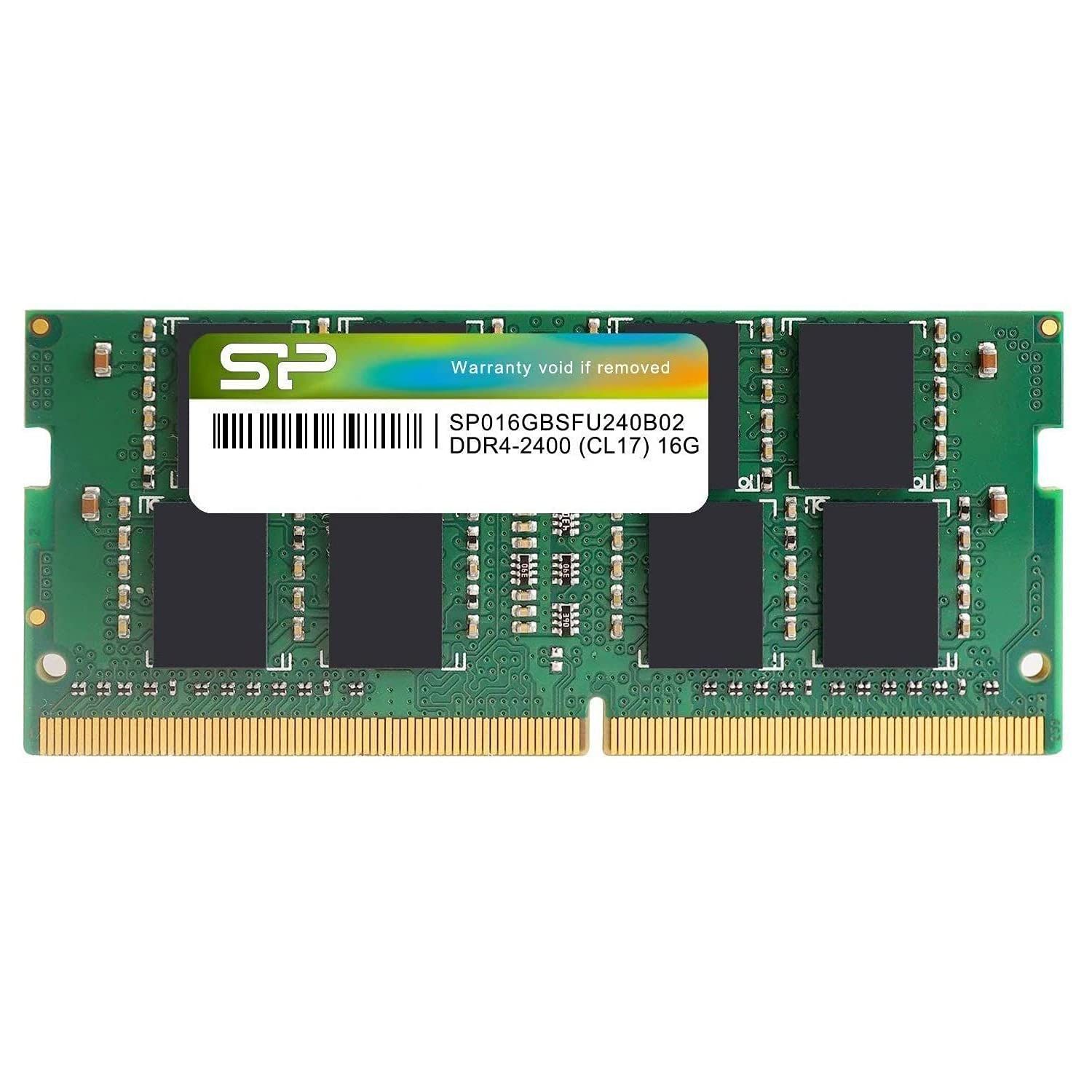 【在庫セール】SO-DIMM シリコンパワー ノートPC用メモリDDR4-2400(PC4-19200) 16GB×1枚 Power 260Pin 1.2V Silicon CL17 SP016GBSFU240B02 SP グリーン