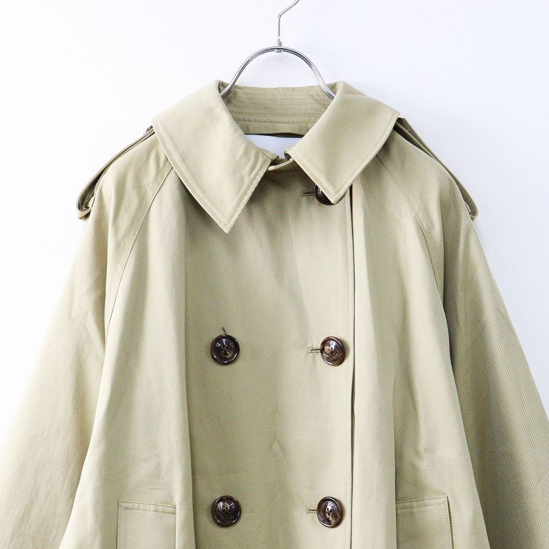 極美品 ティッカ TICCA トレンチコート 1/ベージュ コットン