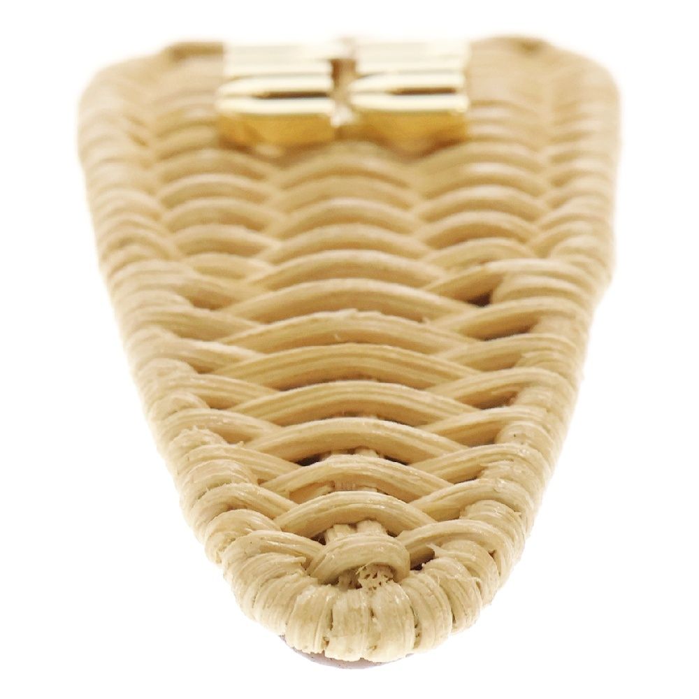 miumiu (ミュウミュウ) ヘアクリップ ベージュ ストロー ヘア  