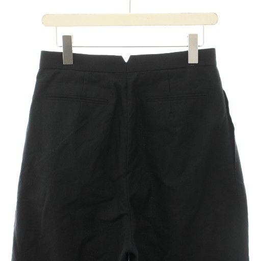 ブラミンク BLAMINK コットンモヘアウールタックテーパードパンツ スラックス ジップフライ モヘヤ混 38 黒 ブラック 7914-299-0229 YT DECORATOM_COM_BR