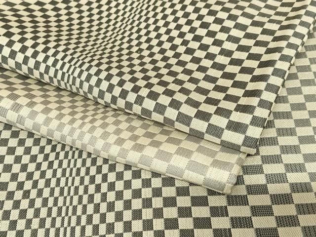 平和屋着物●上質な紬　変わり市松文様　正絹　逸品　AABA0417zg 平和屋着物○上質な紬 変わり市松文様 正絹 逸品 AABA0417zg - メルカリ