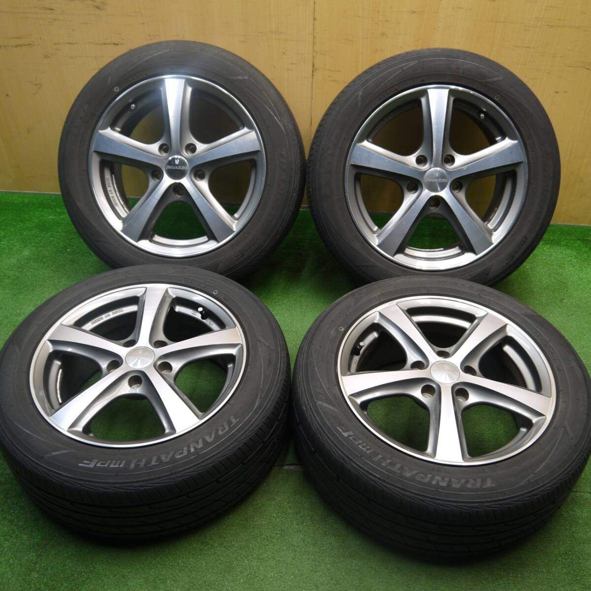 バリ溝 9分 05|55R16 トーヨー トランパス MPF RIVAZZA ENKEI リヴァッツァ エンケイ 16インチ PCD114.3|5H 5032512Hノ