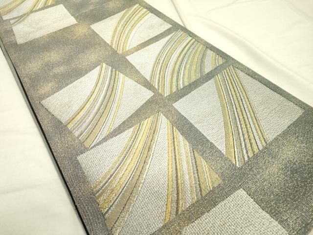 平和屋着物○六通柄袋帯 洛中紙遊 金銀糸 正絹 逸品 DAAQ2351fe