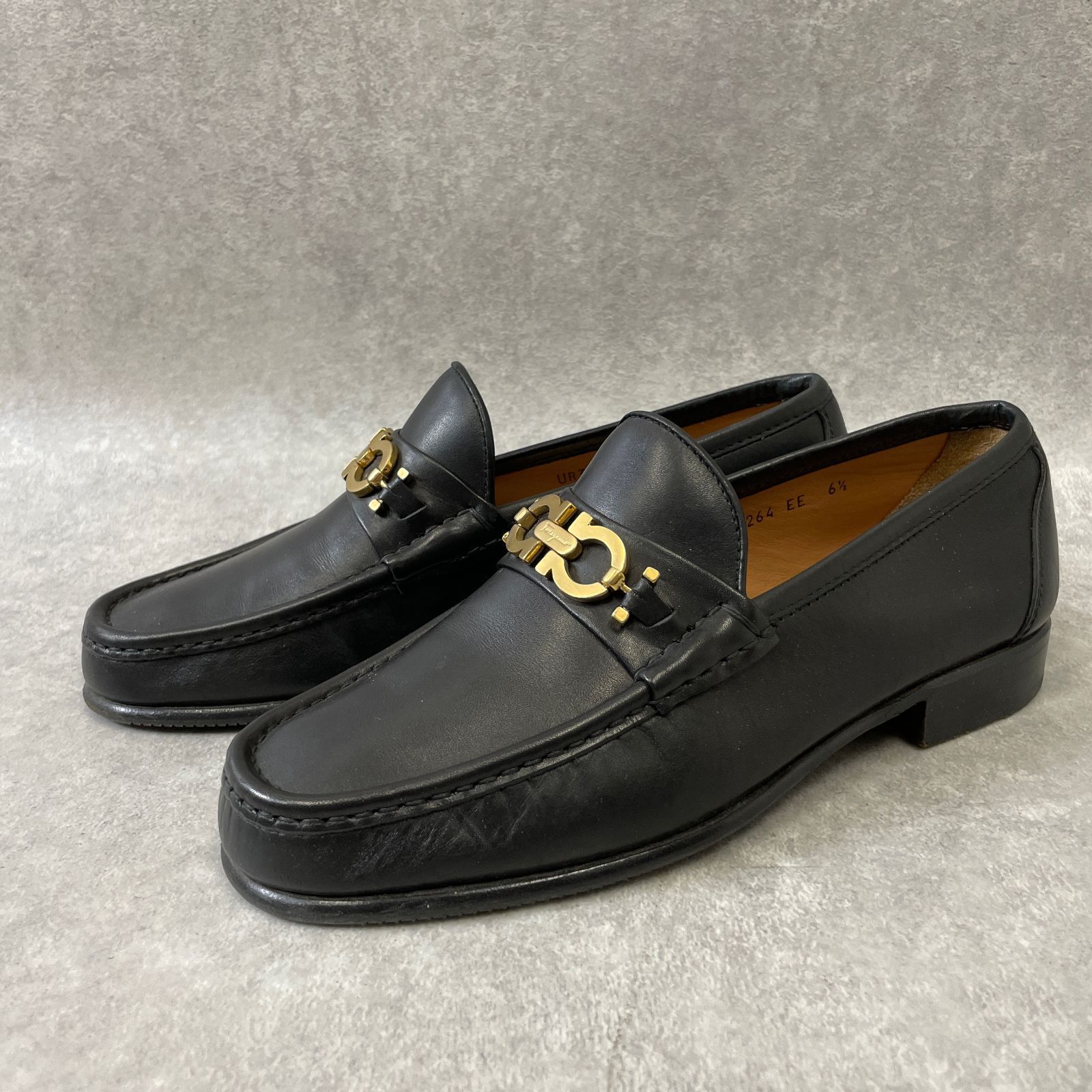 Salvatore Ferragamo NERO CALF FIRENZE 20 Ganchino Loafer ガンチーニ ローファー サルヴァトーレ フェラガモ US6 1/2 24.5cm