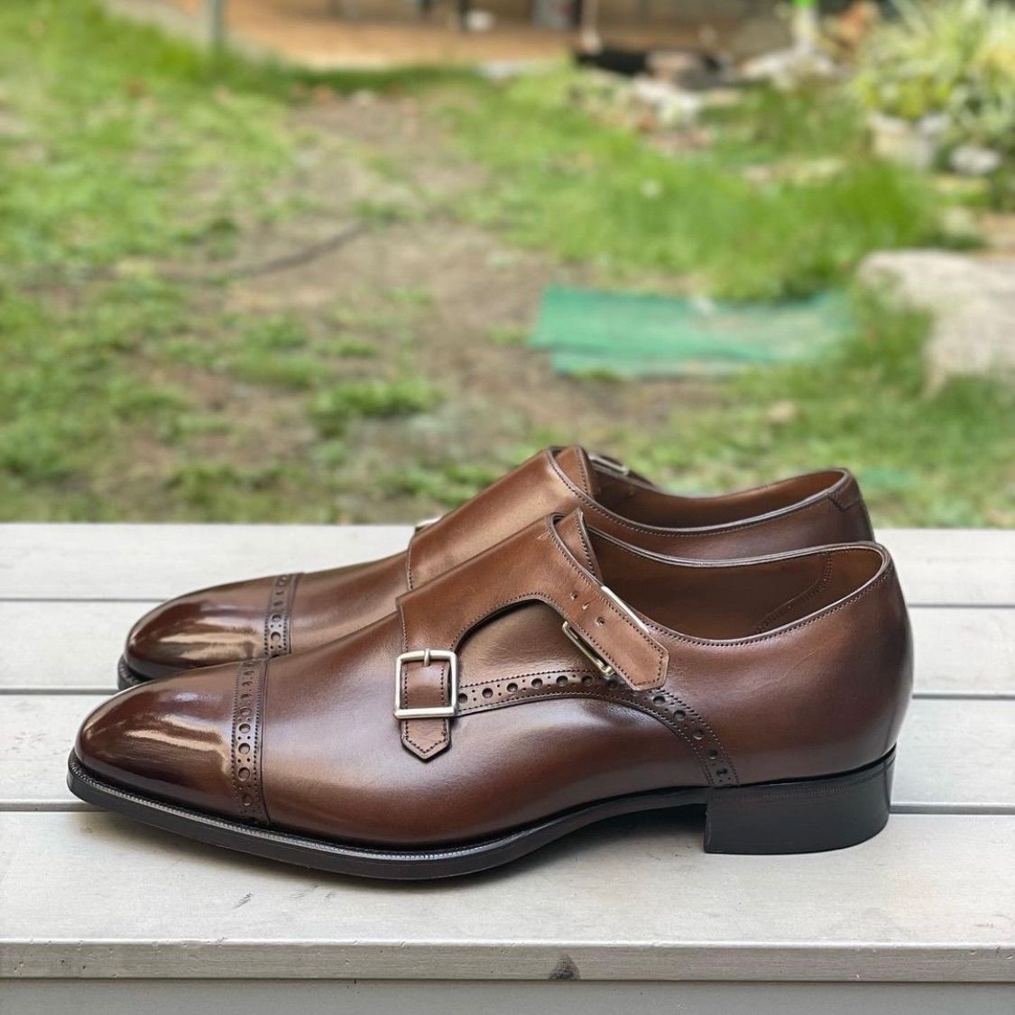 新品ガジアーノガーリング GAZIANO&GIRLING ダブルモンク UK7E - メルカリ