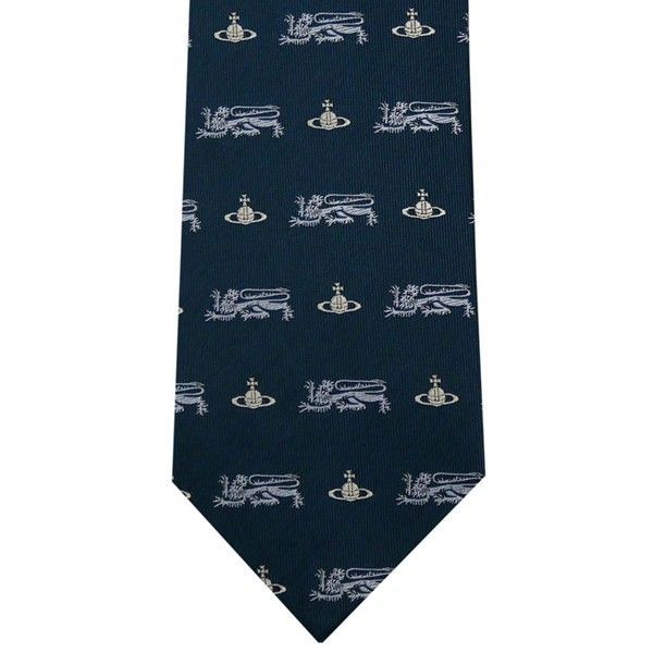 Vivienne Westwood ヴィヴィアン ウェストウッド ネクタイ ダークグリーン モチーフ柄 イタリー製 シルク100％ AW25 81050004-W0195-M411-DARKGREEN