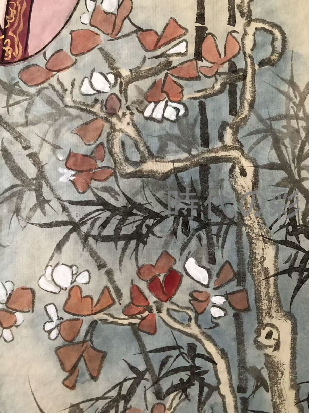 中国古美術 近現代の書画家 張大千作款【仕女図】肉筆保証 四尺 画芯