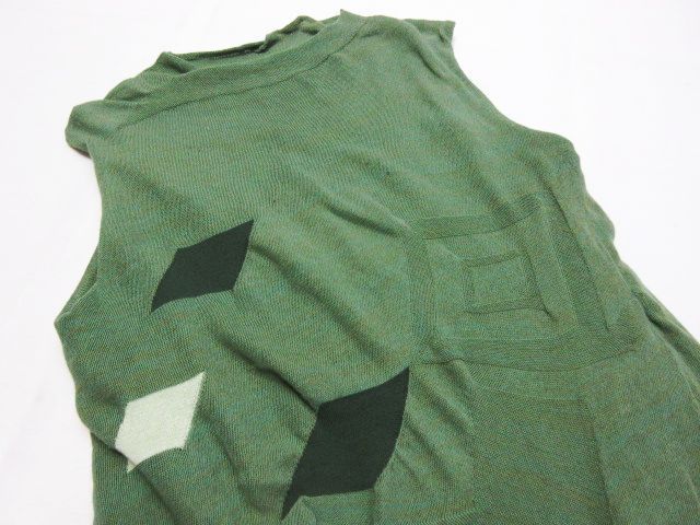 センソユニコ ニット グリーン 38 イオコムイオ  センソユニコオリーブグリーン ニット 美品 センソユニコ io comme io