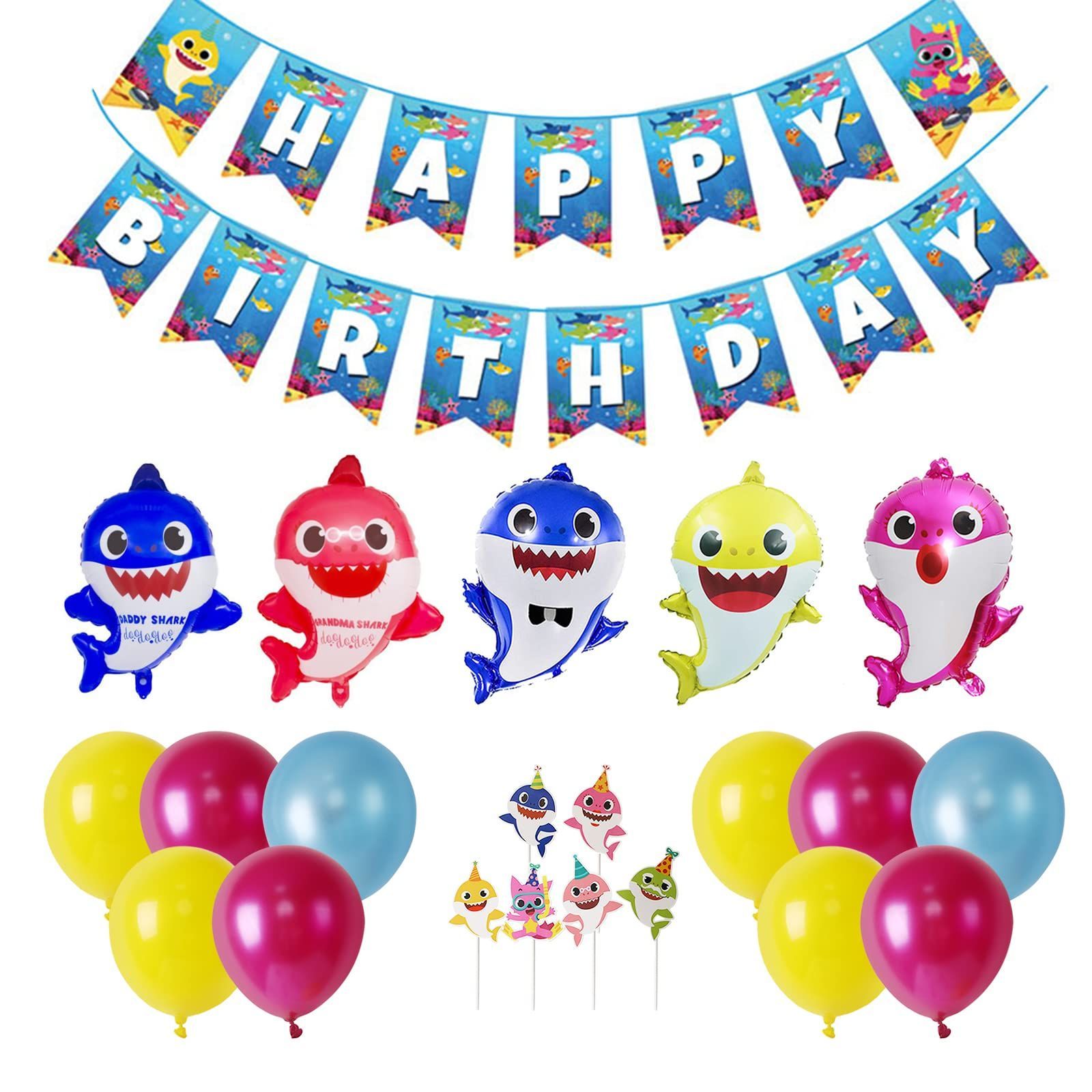 【在庫処分】水族館 バルーン バルーン サメ サメ かに 子供バースデー おもちゃ キャラクター decoration かわいい Birthday 装飾 Happy 風船 お祝い 風船 飾り 飾り付け バルーン 飾り付け shark 家