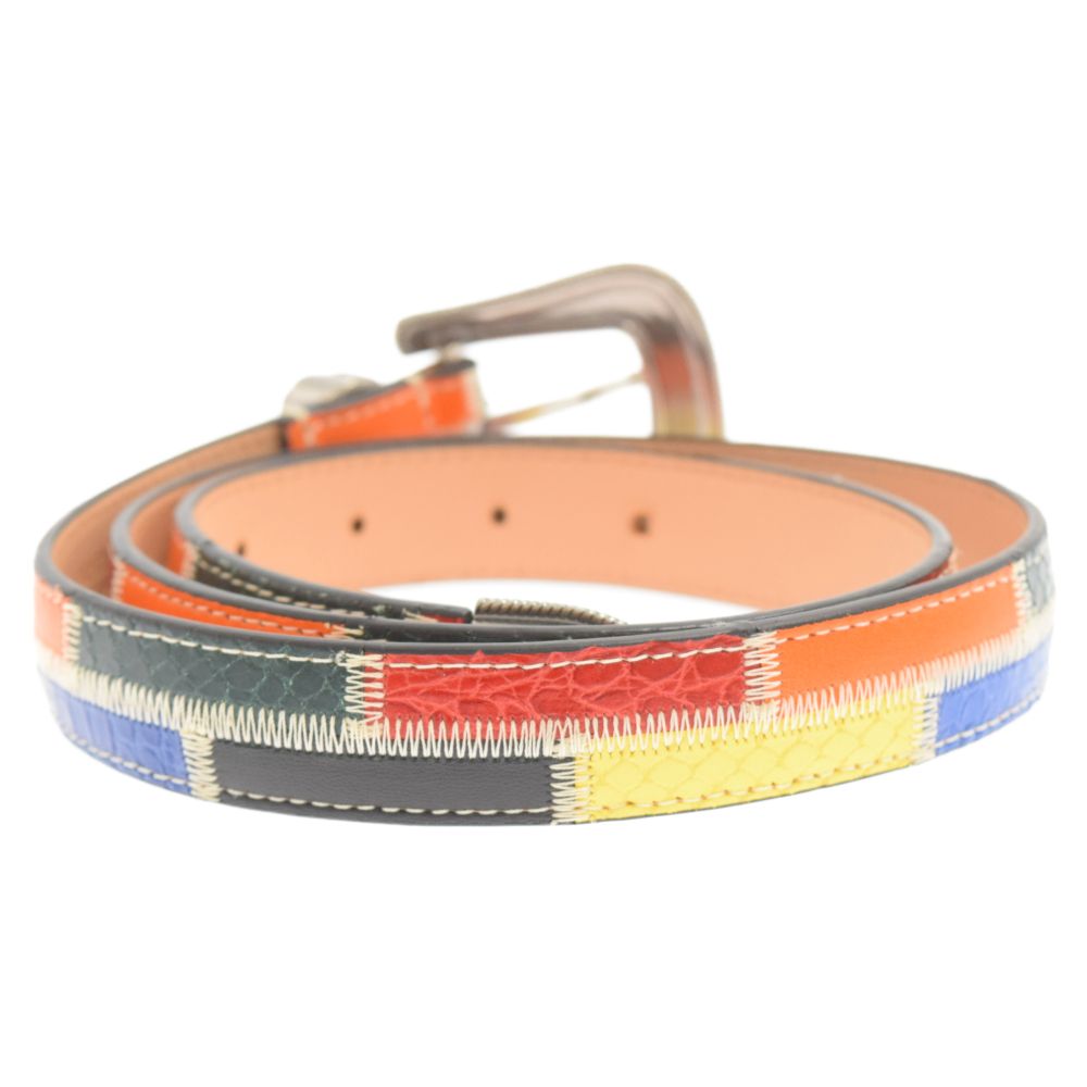 SUPREME (シュプリーム) 21SS Patchwork Ranger Belt Red/Yellow