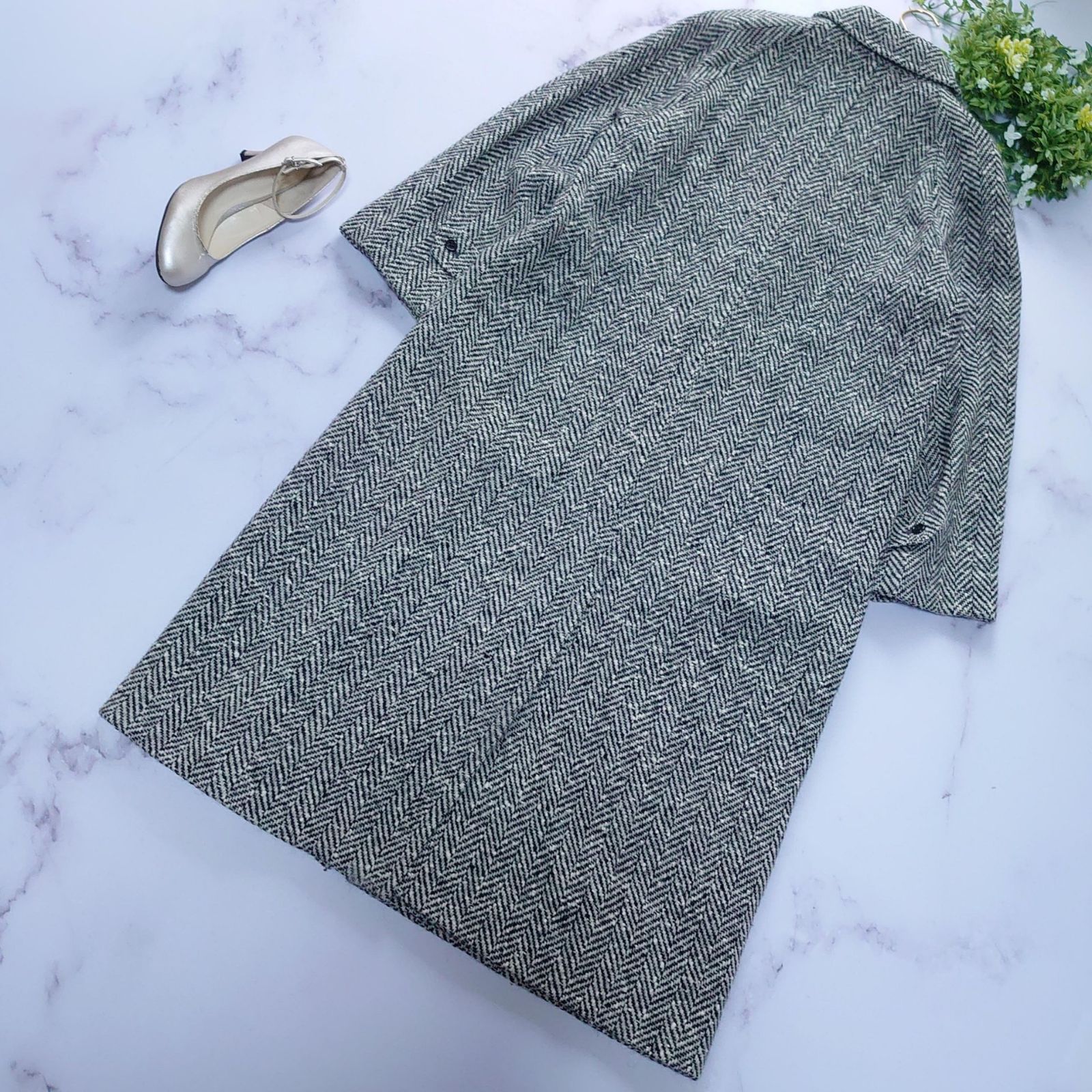 ヘリンボーンパターン ウールコート 太田洋服店 ヘリンボーン ウール 