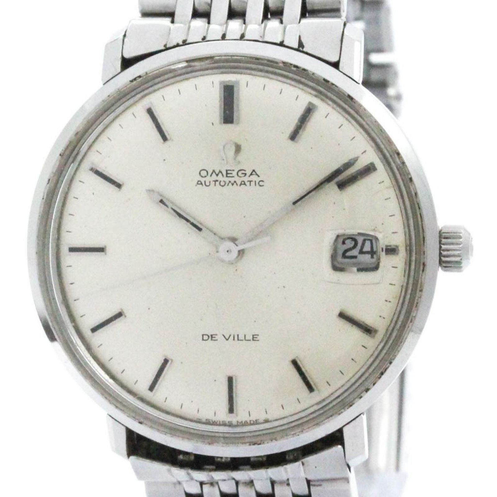 オメガ OMEGA デビル デイト Cal.565 ステンレススチール 自動巻き メンズ 時計 166.033