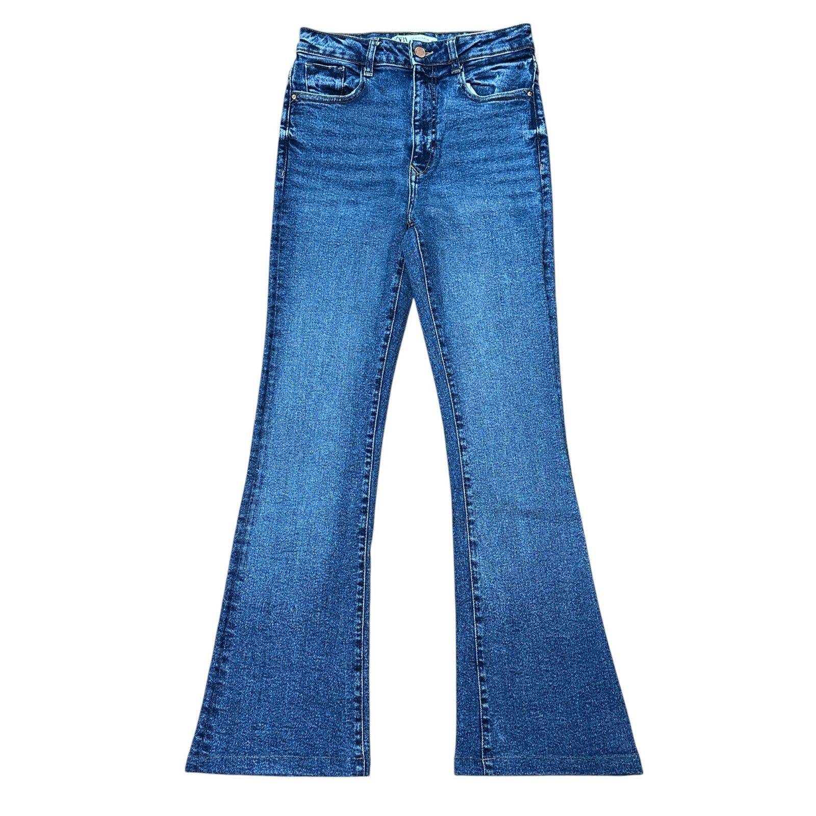 ZARA ストレッチ ハイウエスト ブーツカットデニム レディースM サイズ