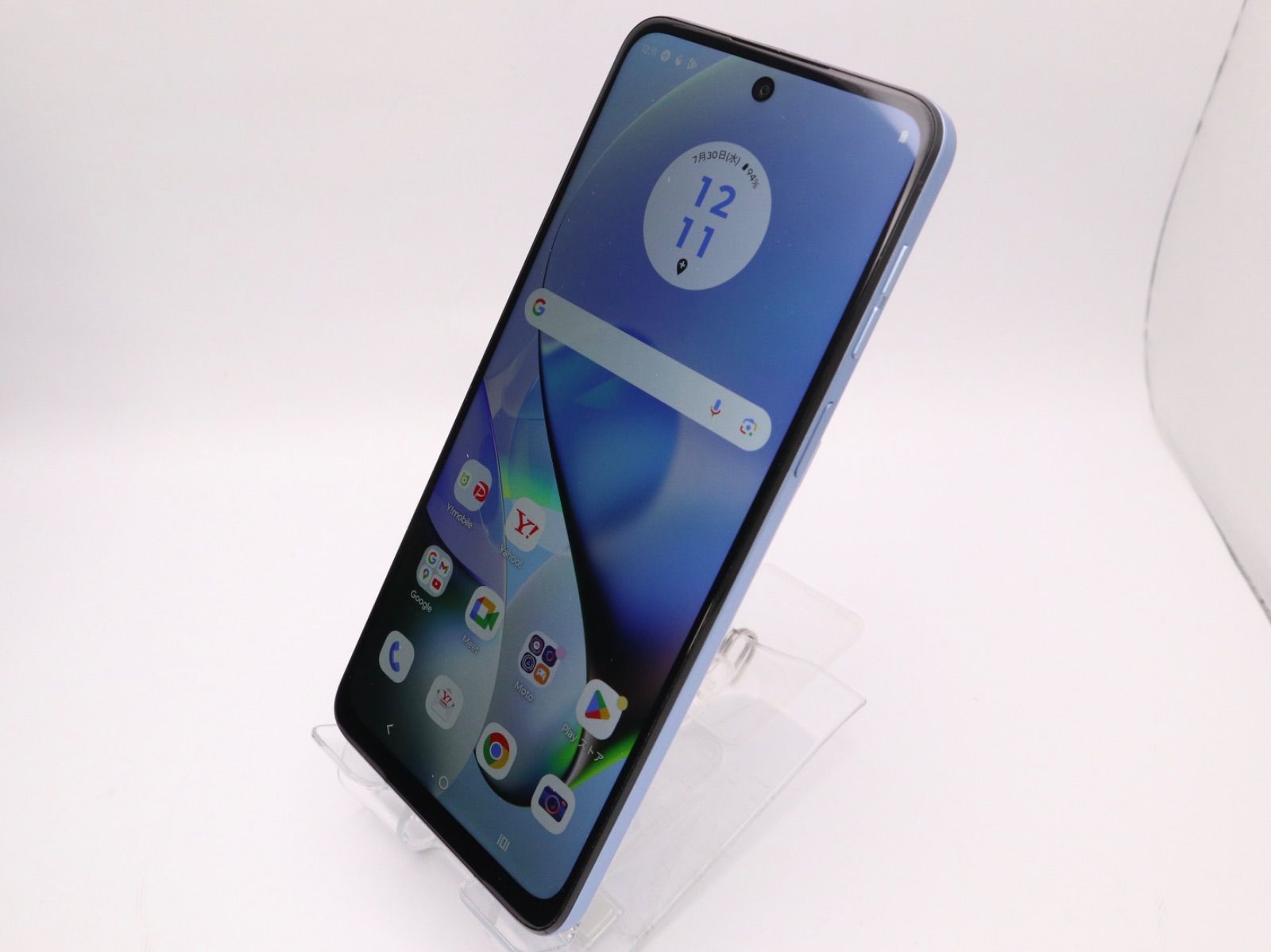 中古】Motorola(モトローラ) moto g64y 5G 128GB シルバーブルー