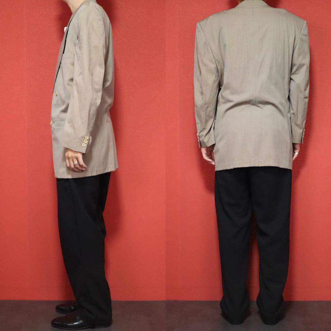 Gianni Versace 80s striped beige jacket - メルカリ