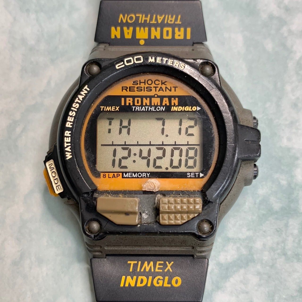 【ジャンク品⭐️ヴィンテージ⭐️タイメックス】　 アイアンマントライアスロンウォッチ　 vintage timex ironman triathlon  watch ★希少品ですがジャンク品です★ コレクションや部品取り等にぜひ （AYA）