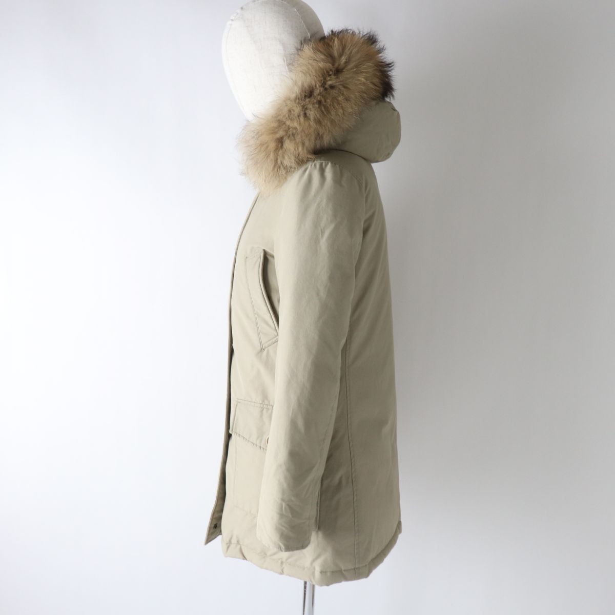 美品☆正規品 WOOLRICH ウールリッチ 1502250 ARCTIC PARKA 60/40 アークティックパーカ ファー・フード付  ダウンコート ベージュ XXS - メルカリ