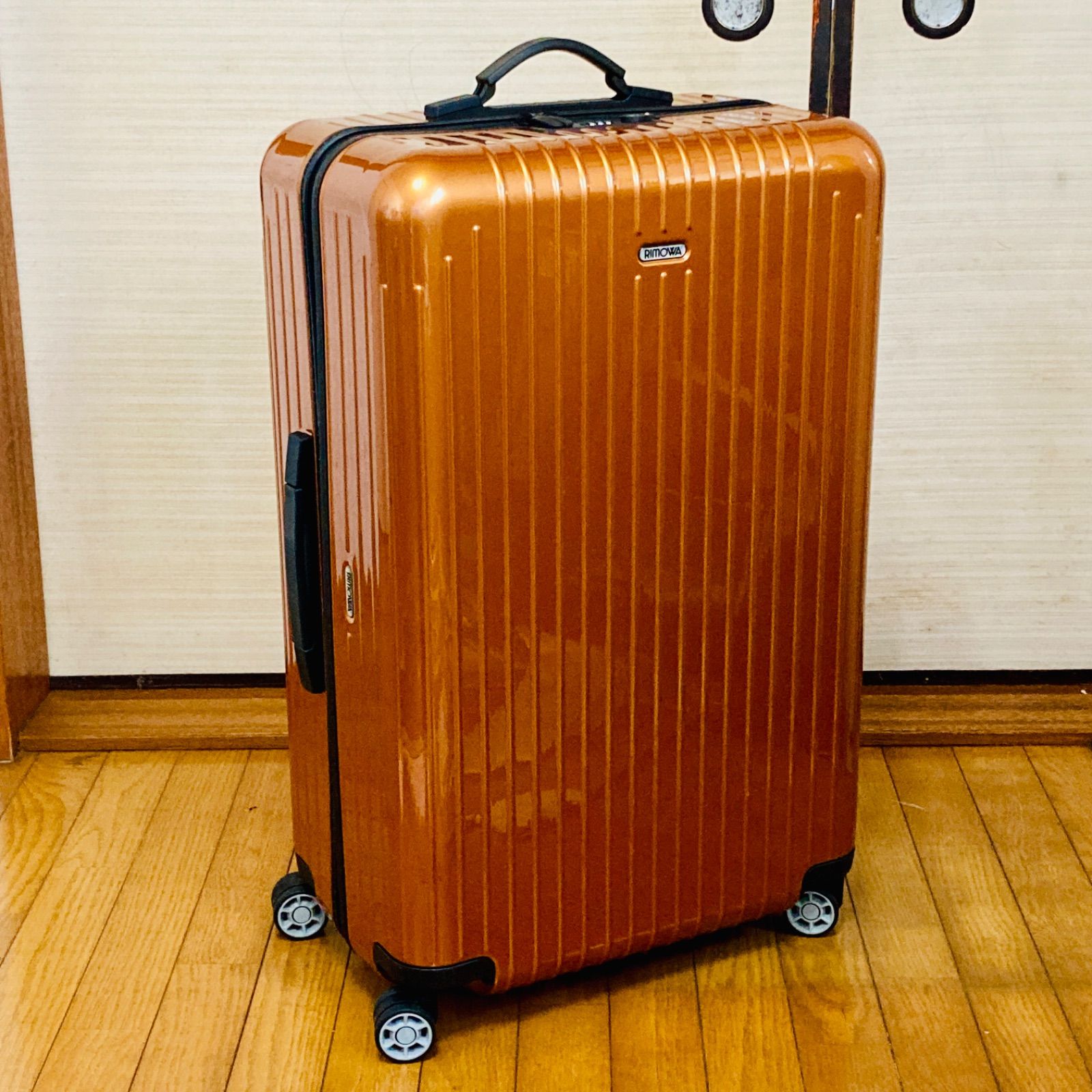 一度のみ使用/レアカラー】 RIMOWA/リモワ スーツケース 823.70 サルサ エアー/SALSA AIR インカゴールド 75cm/84L 4輪 スーツケース/TSAロック付 - メルカリ