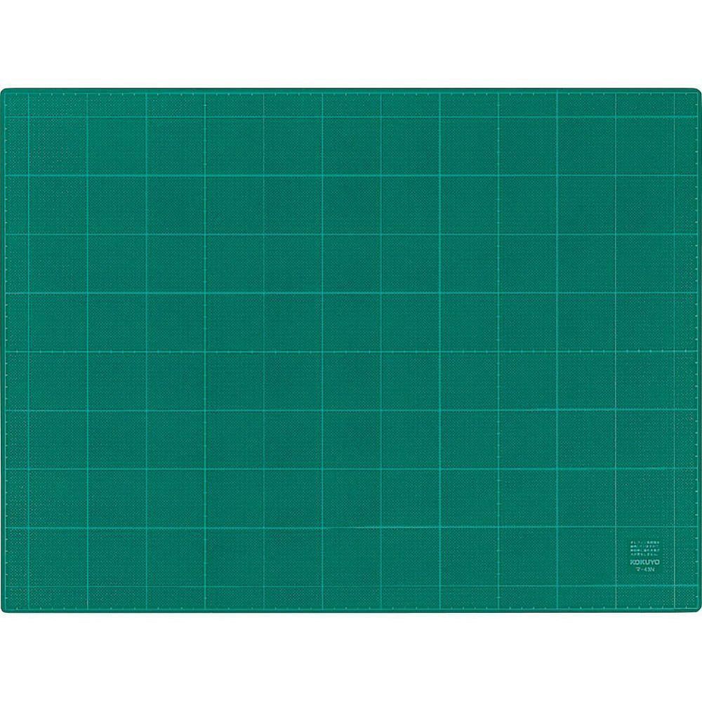 まとめ買い コクヨ カッティングマット 3mm厚 グリーン 両面 方眼罫 450×600mm マ-43N 3枚セット