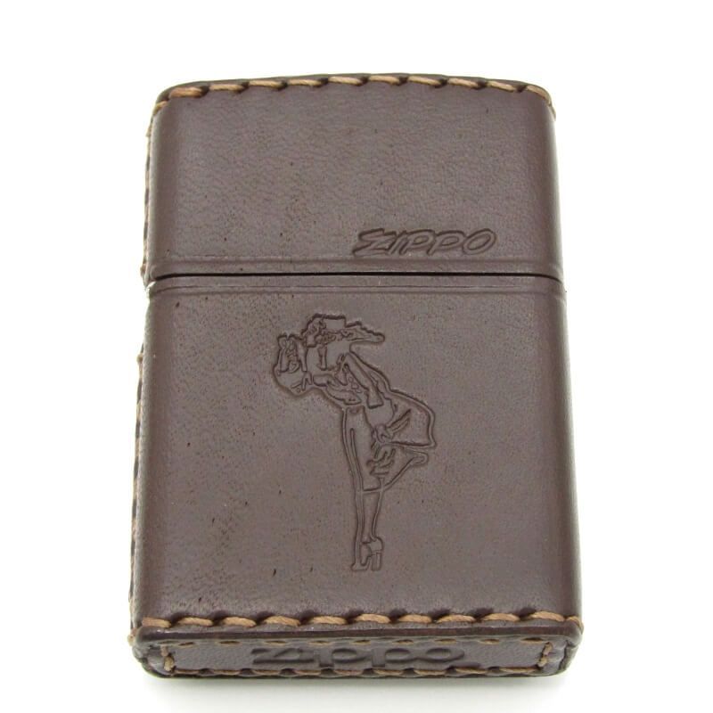 ZIPPO ジッポー windy 革巻き ウィンディ ガール レザー 2005年製インサイドユニット 28009938