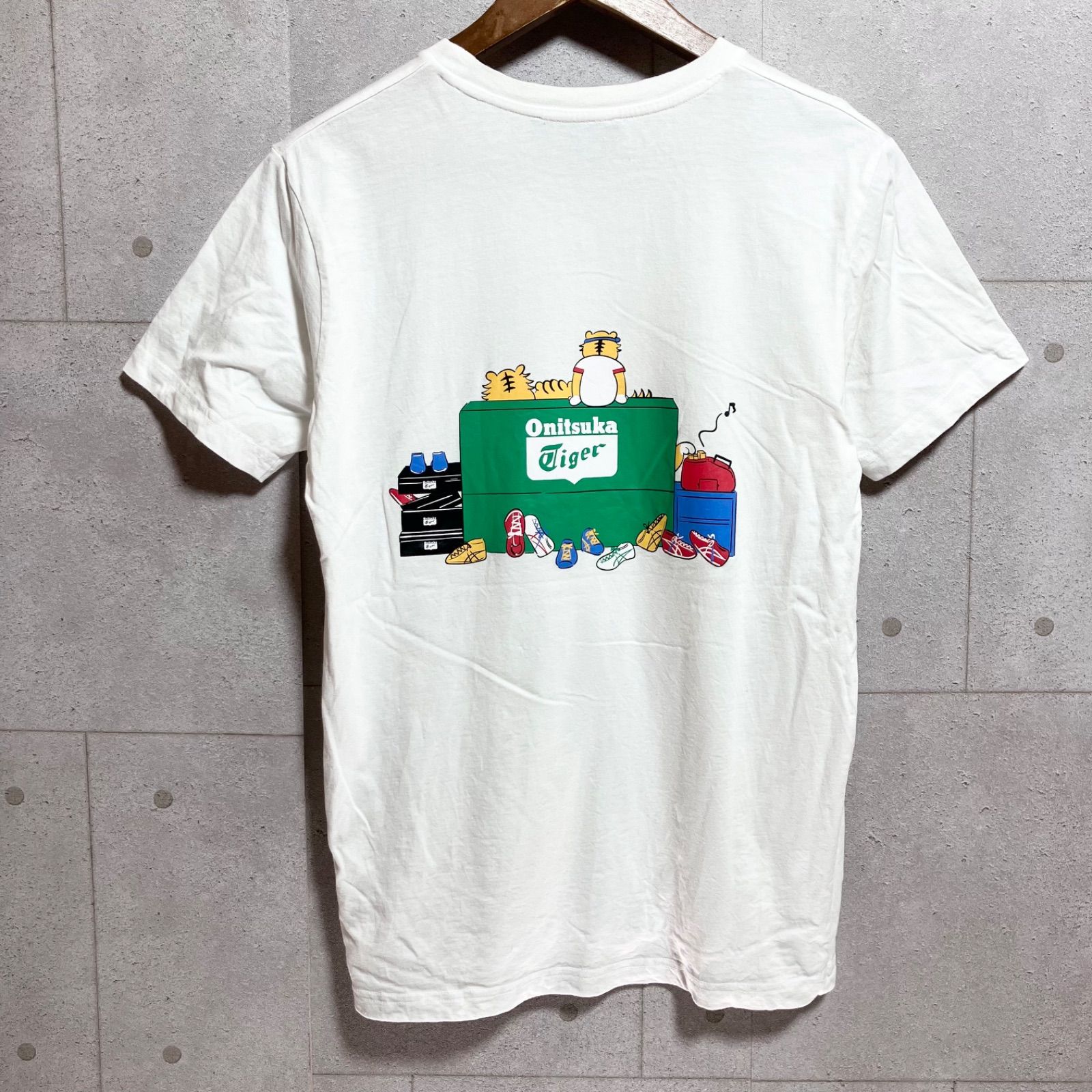 Onitsuka Tiger オニツカタイガー 両面 プリント Tシャツ 半袖