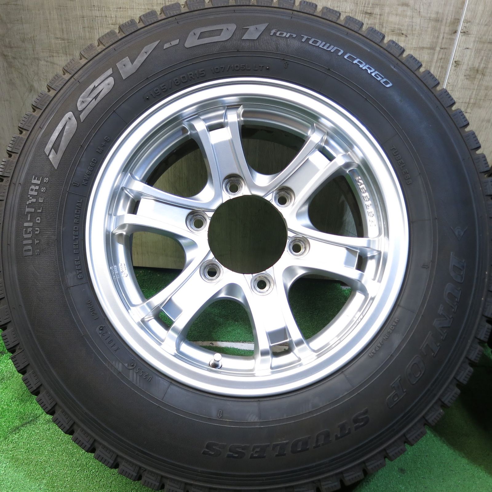 送料無料]4本価格☆ハイエース 等 weds キーラー 195/80R15 107/105L
